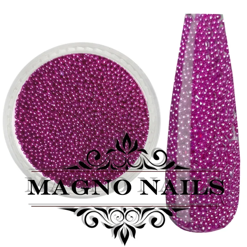 Nail Art Glasperlen - Glas Beads - purpur metallic Nägel Nail art Nailart Nageldesign Nagel